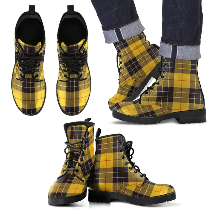 MacLeod of Lewis Ancient Tartan Leather Boots Footwear Shoes