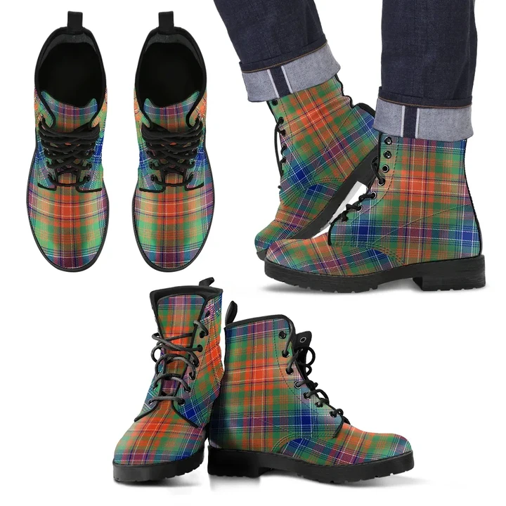 Wilson Ancient Tartan Leather Boots Footwear Shoes