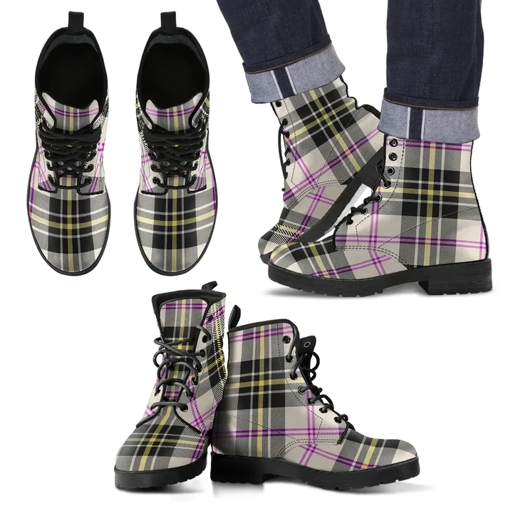 MacPherson Dress Ancient Tartan Leather Boots Footwear Shoes