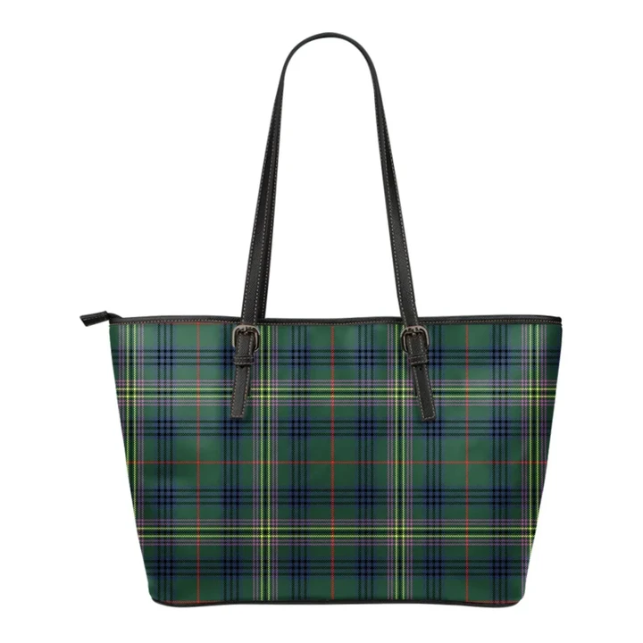 Kennedy Modern Tartan Leather Tote Bag (Small) | Over 500 Tartans | Special Custom Design