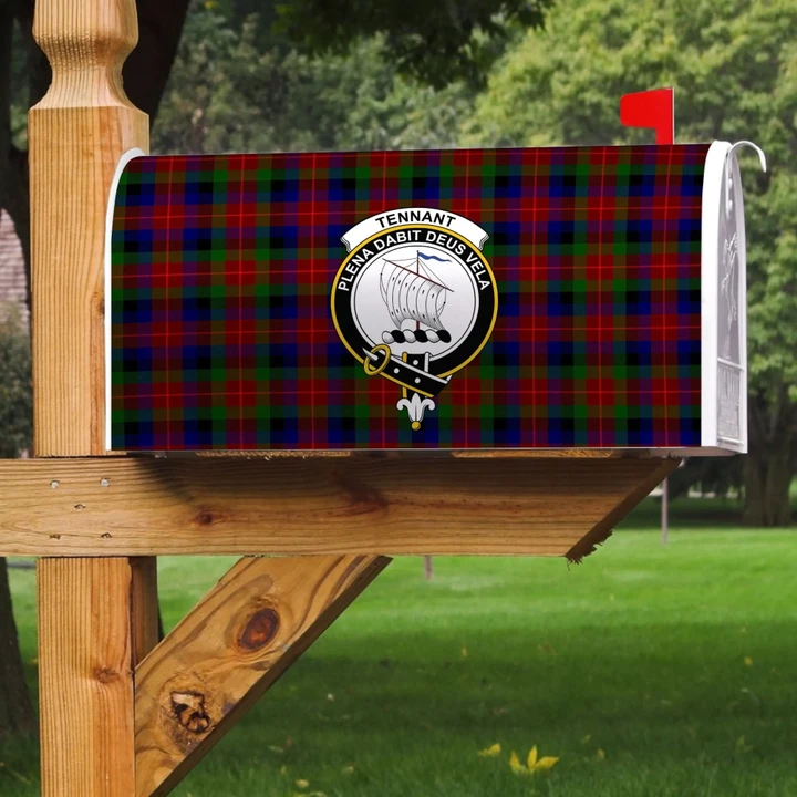 ScottishClan Tennant Tartan Crest Scotland Mailbox A91