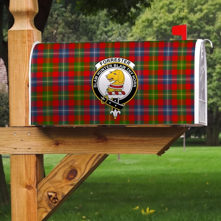 ScottishClan Forrester Tartan Crest Scotland Mailbox A91