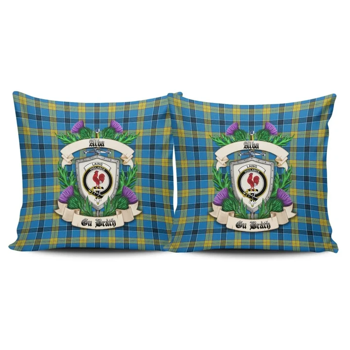 Laing Crest Tartan Pillow Cover Thistle (Set of two) A91 | Home Set