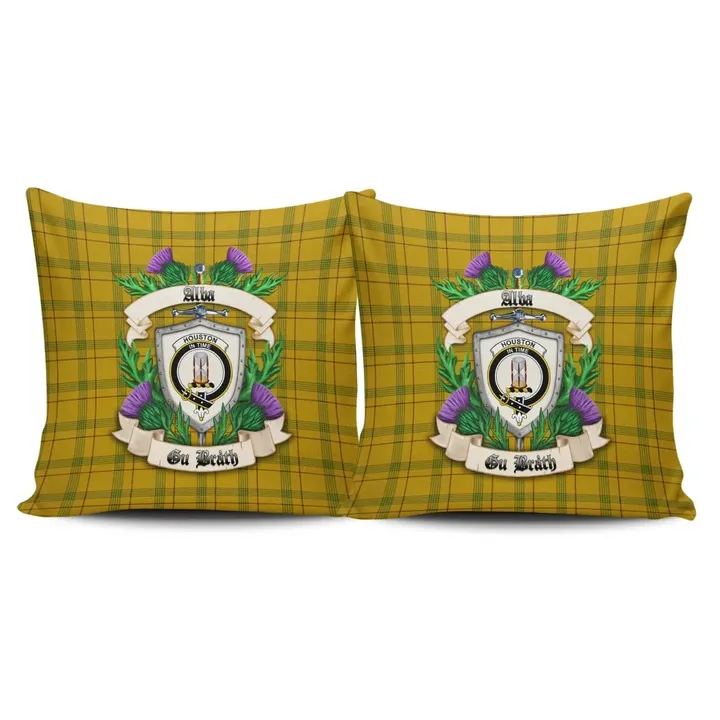 Houston Crest Tartan Pillow Cover Thistle (Set of two) A91 | Home Set