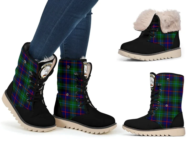 Tartan Women's Snow Boots - Clan Campbell of Cawdor Boots - BN