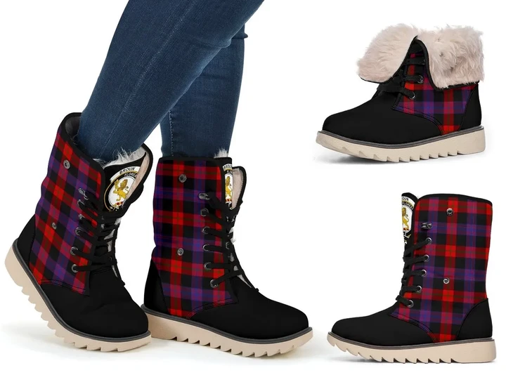 Tartan Women's Snow Boots - Clan Broun Boots - BN