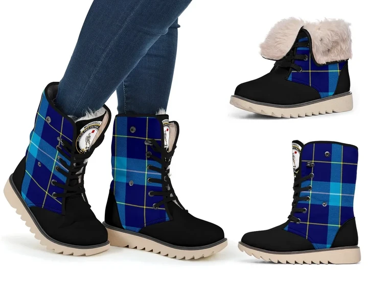 Tartan Women's Snow Boots - Clan McKerrell Boots - BN