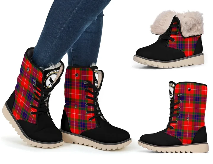 Tartan Women's Snow Boots - Clan Abernethy Boots - BN