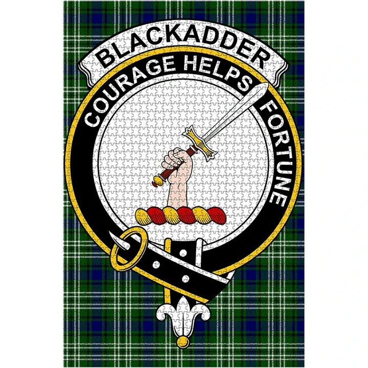Tartan Puzzle - Blackadder Clan Tartan Jigsaw Puzzle - BN