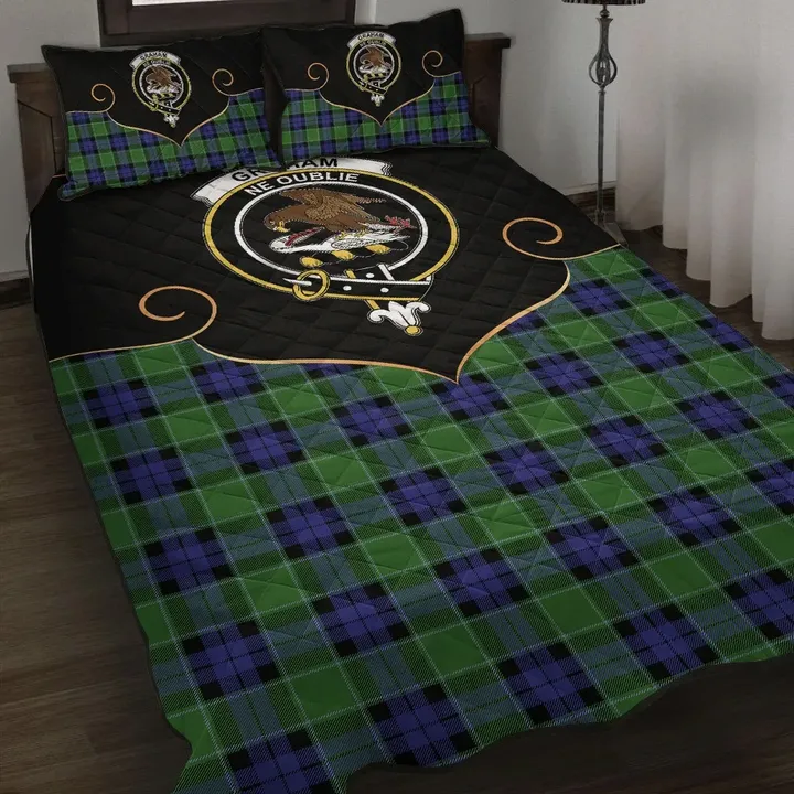 Graham of Menteith Modern Clan Cherish the Badge Quilt Bed Set