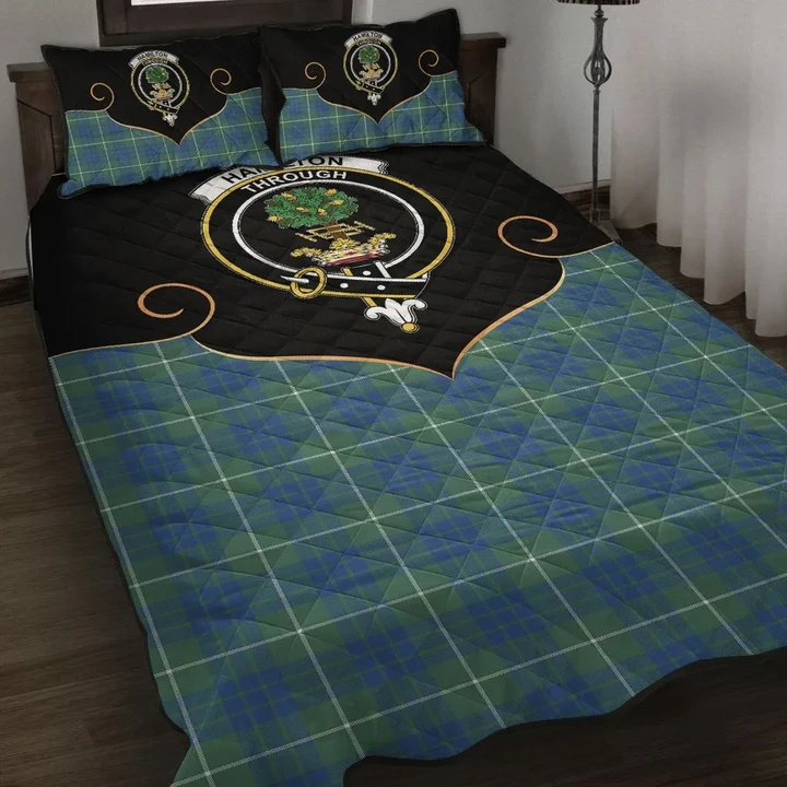 Hamilton Hunting Ancient Clan Cherish the Badge Quilt Bed Set