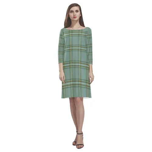 Tartan dresses - Kelly Dress Tartan Dress - Round Neck Dress TH8