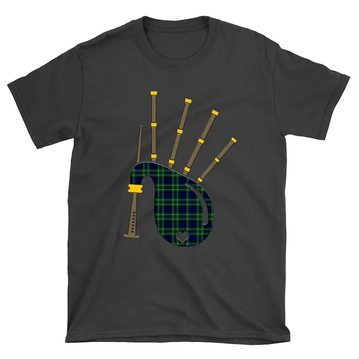 MacNeil of Colonsay Modern Tartan Bagpipes T-Shirt