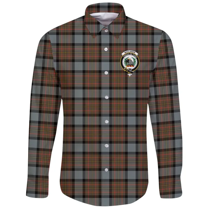 MacLaren Weathered Tartan Clan Long Sleeve Button Shirt | Scottish Clan