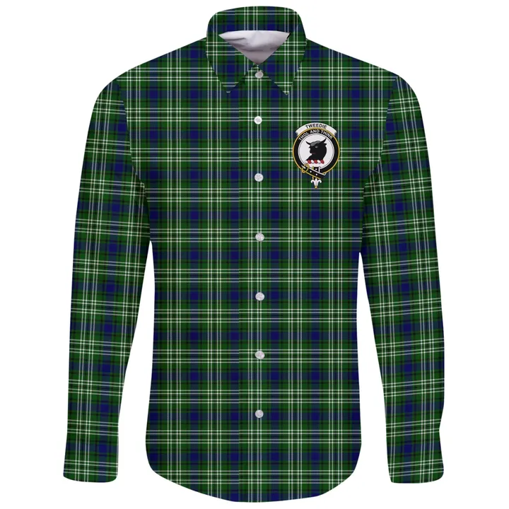 Tweedside District Tartan Clan Long Sleeve Button Shirt | Scottish Clan