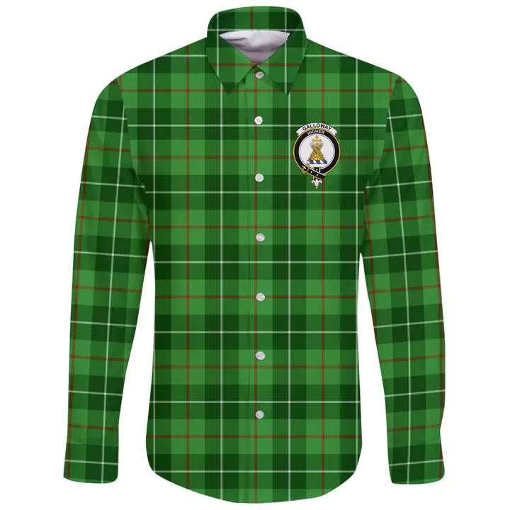 Galloway District Tartan Clan Long Sleeve Button Shirt | Scottish Clan