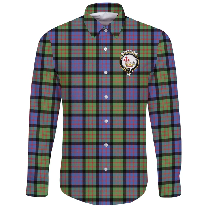 MacDonald Ancient Tartan Clan Long Sleeve Button Shirt | Scottish Clan