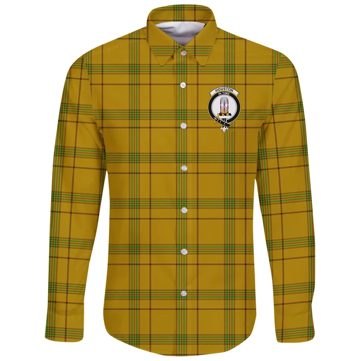 Houston Tartan Clan Long Sleeve Button Shirt | Scottish Clan