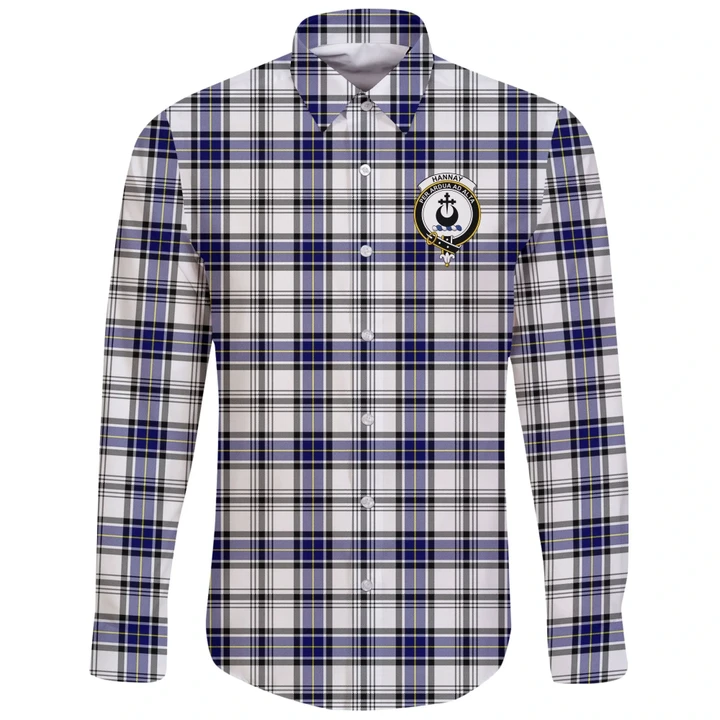 Hannay Modern Tartan Clan Long Sleeve Button Shirt | Scottish Clan