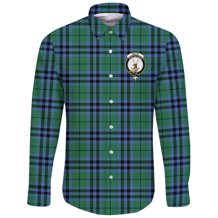 Keith Ancient Tartan Clan Long Sleeve Button Shirt | Scottish Clan