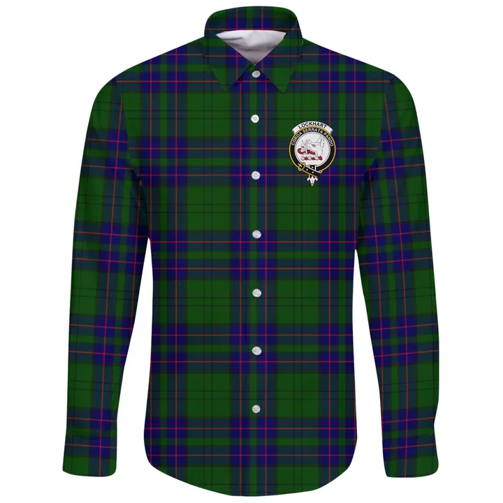 Lockhart Tartan Clan Long Sleeve Button Shirt | Scottish Clan
