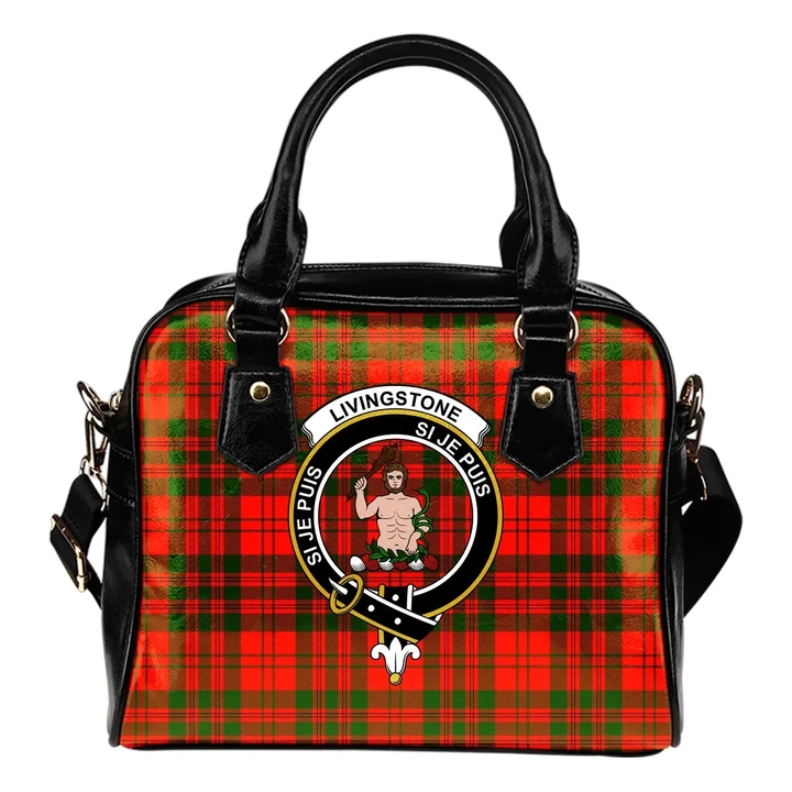 Livingstone Modern Tartan Clan Shoulder Handbag | Special Custom Design