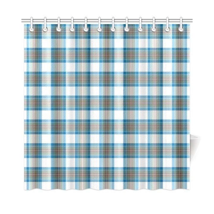 Tartan Shower Curtain - Stewart Muted Blue | Bathroom Products | Over 500 Tartans