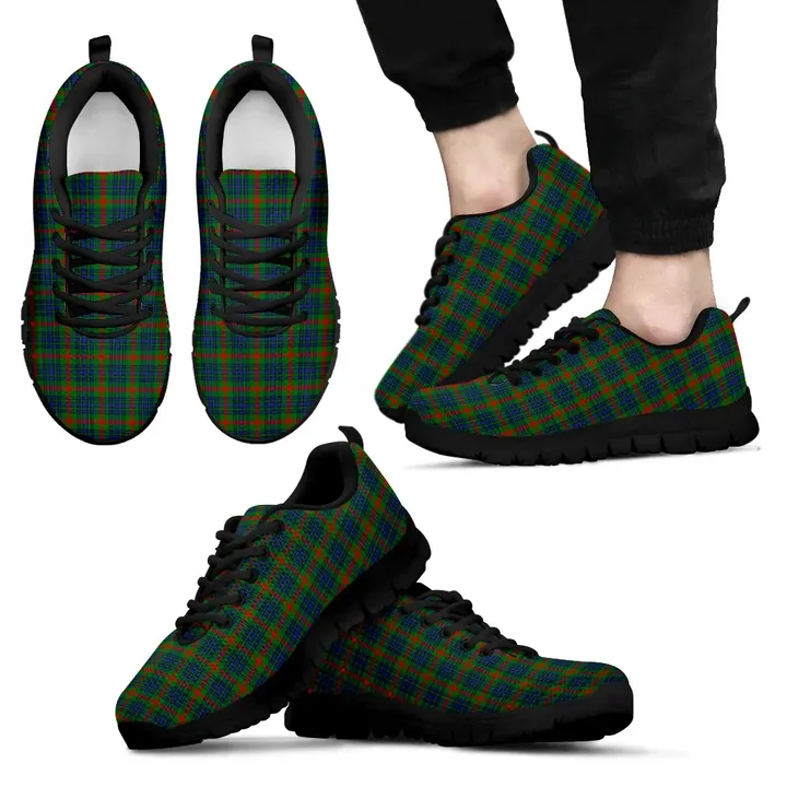 Aiton, Men's Sneakers, Tartan Sneakers, Clan Badge Tartan Sneakers, Shoes, Footwears, Scotland Shoes, Scottish Shoes, Clans Shoes