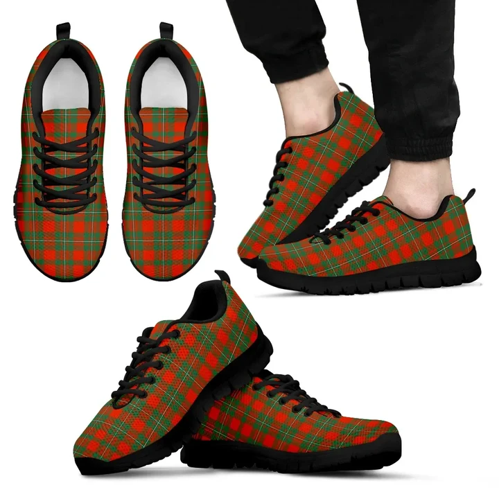 MacGregor Ancient, Men's Sneakers, Tartan Sneakers, Clan Badge Tartan Sneakers, Shoes, Footwears, Scotland Shoes, Scottish Shoes, Clans Shoes