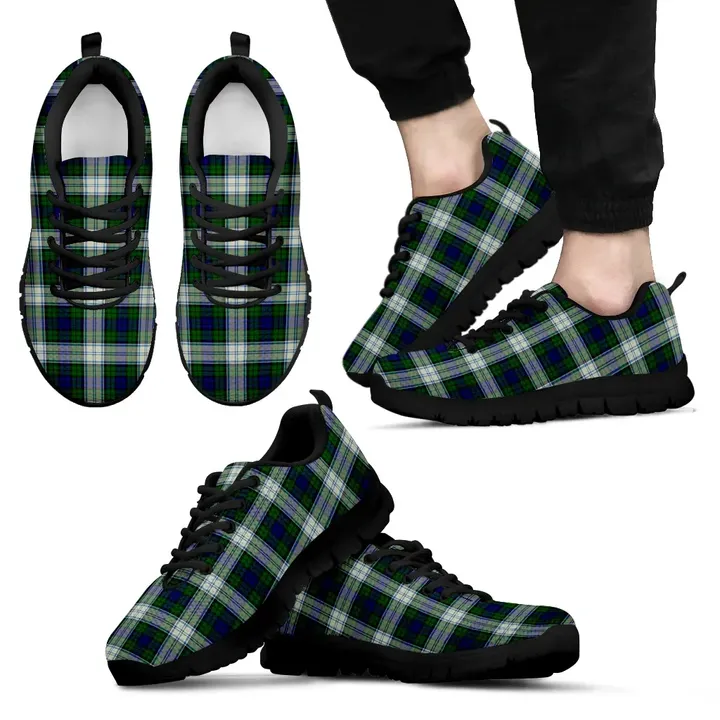 Blackwatch Dress Modern, Men's Sneakers, Tartan Sneakers, Clan Badge Tartan Sneakers, Shoes, Footwears, Scotland Shoes, Scottish Shoes, Clans Shoes