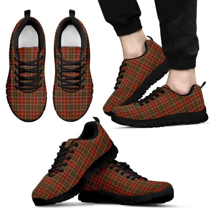 MacKintosh Hunting Weathered, Men's Sneakers, Tartan Sneakers, Clan Badge Tartan Sneakers, Shoes, Footwears, Scotland Shoes, Scottish Shoes, Clans Shoes