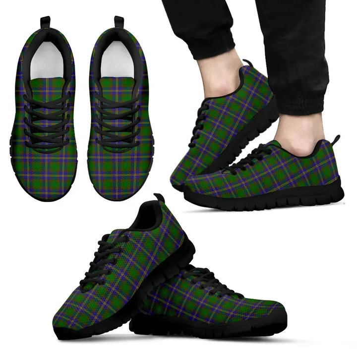 Strange of Balkaskie, Men's Sneakers, Tartan Sneakers, Clan Badge Tartan Sneakers, Shoes, Footwears, Scotland Shoes, Scottish Shoes, Clans Shoes