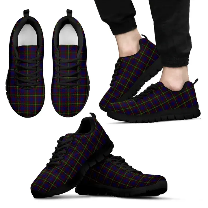 Durie, Men's Sneakers, Tartan Sneakers, Clan Badge Tartan Sneakers, Shoes, Footwears, Scotland Shoes, Scottish Shoes, Clans Shoes