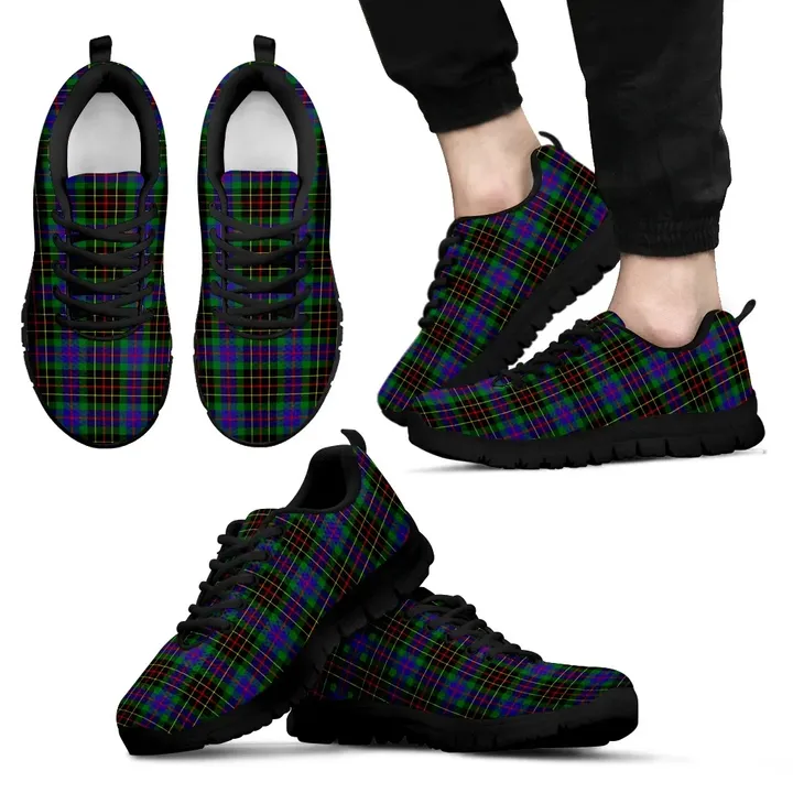 Brodie Hunting Modern, Men's Sneakers, Tartan Sneakers, Clan Badge Tartan Sneakers, Shoes, Footwears, Scotland Shoes, Scottish Shoes, Clans Shoes