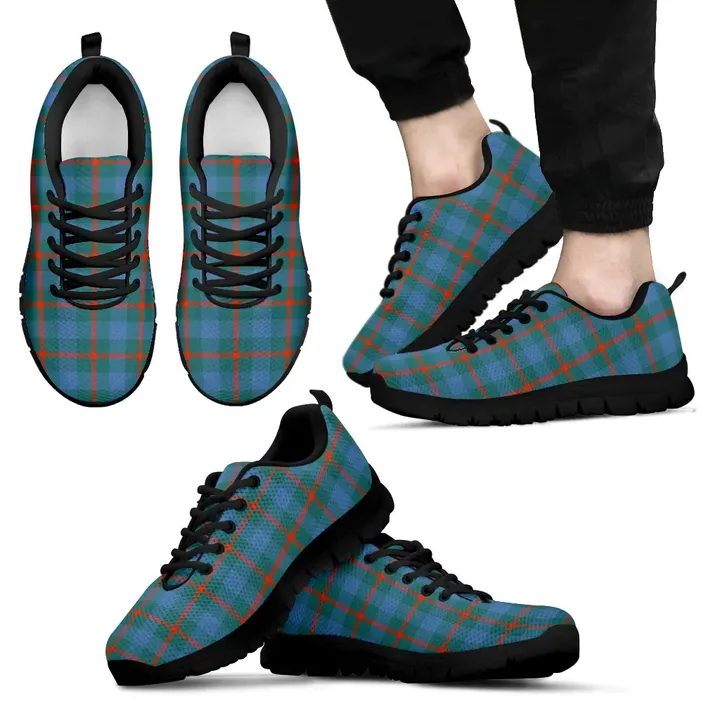 Agnew Ancient, Men's Sneakers, Tartan Sneakers, Clan Badge Tartan Sneakers, Shoes, Footwears, Scotland Shoes, Scottish Shoes, Clans Shoes