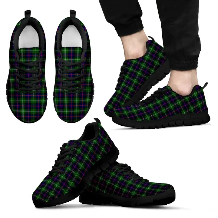 Sutherland Modern, Men's Sneakers, Tartan Sneakers, Clan Badge Tartan Sneakers, Shoes, Footwears, Scotland Shoes, Scottish Shoes, Clans Shoes