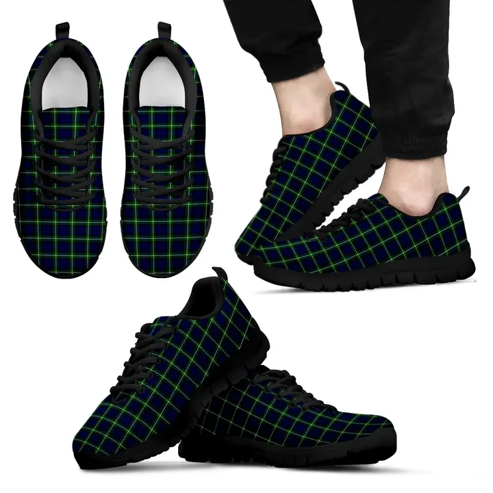 Lamont Modern, Men's Sneakers, Tartan Sneakers, Clan Badge Tartan Sneakers, Shoes, Footwears, Scotland Shoes, Scottish Shoes, Clans Shoes