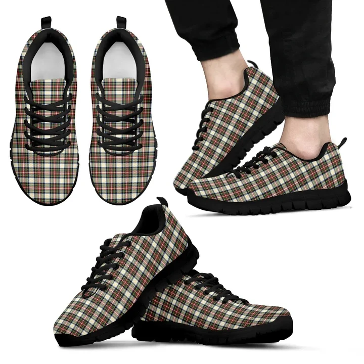 Stewart Dress Ancient, Men's Sneakers, Tartan Sneakers, Clan Badge Tartan Sneakers, Shoes, Footwears, Scotland Shoes, Scottish Shoes, Clans Shoes
