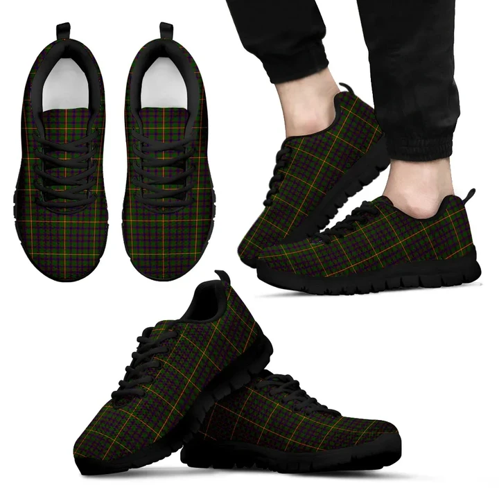 Hall, Men's Sneakers, Tartan Sneakers, Clan Badge Tartan Sneakers, Shoes, Footwears, Scotland Shoes, Scottish Shoes, Clans Shoes