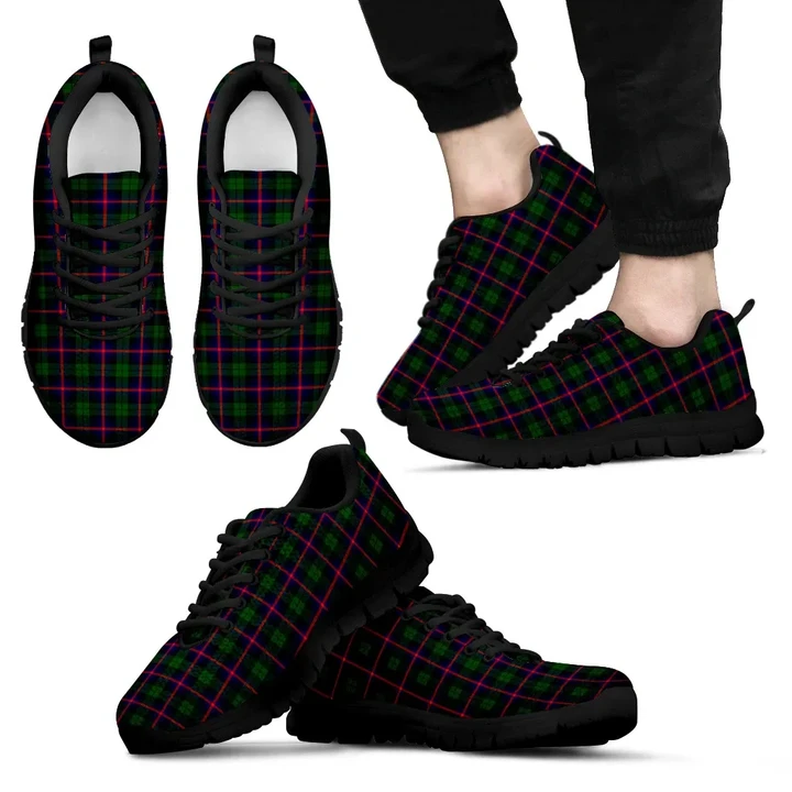 Urquhart Modern, Men's Sneakers, Tartan Sneakers, Clan Badge Tartan Sneakers, Shoes, Footwears, Scotland Shoes, Scottish Shoes, Clans Shoes