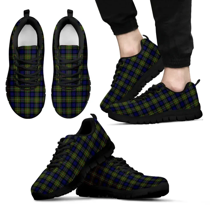 MacLaren Modern, Men's Sneakers, Tartan Sneakers, Clan Badge Tartan Sneakers, Shoes, Footwears, Scotland Shoes, Scottish Shoes, Clans Shoes