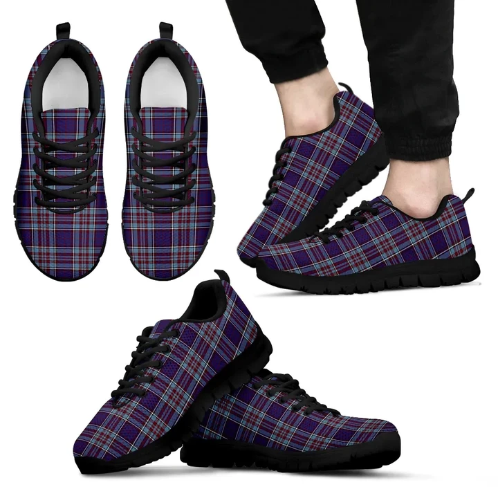 RCAF, Men's Sneakers, Tartan Sneakers, Clan Badge Tartan Sneakers, Shoes, Footwears, Scotland Shoes, Scottish Shoes, Clans Shoes