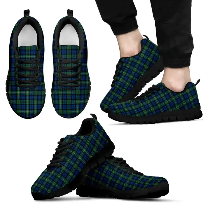 Forbes Ancient, Men's Sneakers, Tartan Sneakers, Clan Badge Tartan Sneakers, Shoes, Footwears, Scotland Shoes, Scottish Shoes, Clans Shoes