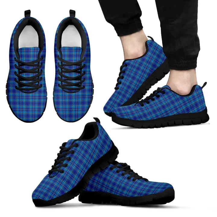 Mercer Modern, Men's Sneakers, Tartan Sneakers, Clan Badge Tartan Sneakers, Shoes, Footwears, Scotland Shoes, Scottish Shoes, Clans Shoes