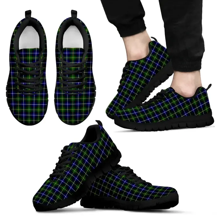 MacNeill of Barra Modern, Men's Sneakers, Tartan Sneakers, Clan Badge Tartan Sneakers, Shoes, Footwears, Scotland Shoes, Scottish Shoes, Clans Shoes