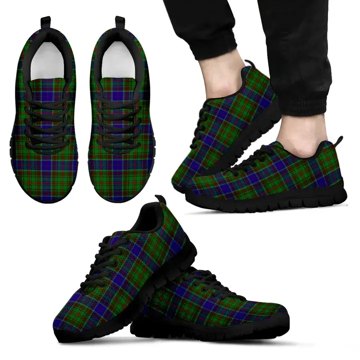 Adam, Men's Sneakers, Tartan Sneakers, Clan Badge Tartan Sneakers, Shoes, Footwears, Scotland Shoes, Scottish Shoes, Clans Shoes