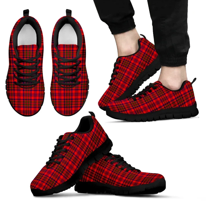 Murray of Tulloch Modern, Men's Sneakers, Tartan Sneakers, Clan Badge Tartan Sneakers, Shoes, Footwears, Scotland Shoes, Scottish Shoes, Clans Shoes