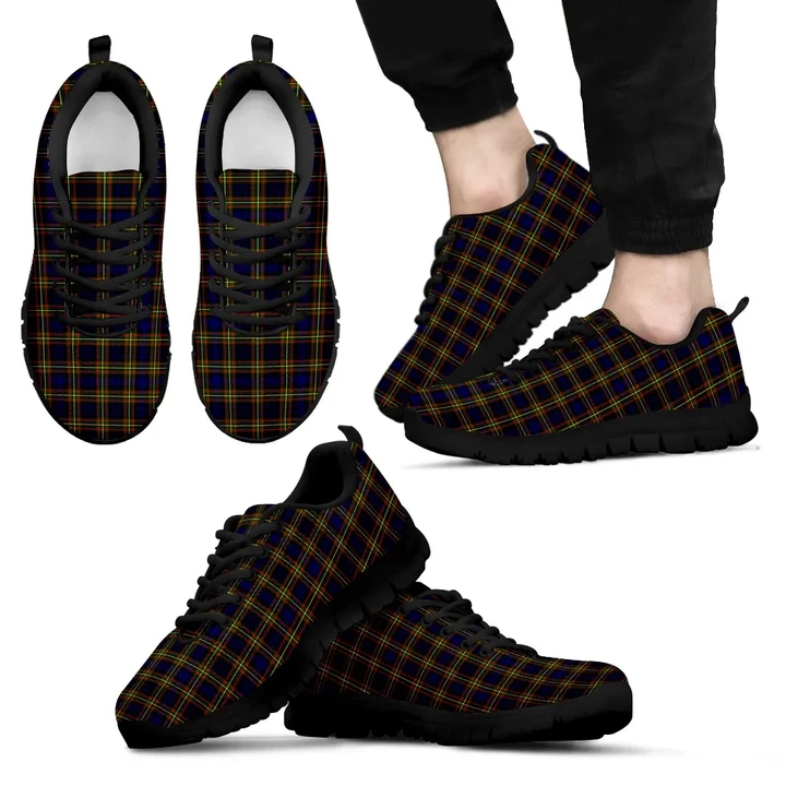 MacLellan Modern, Men's Sneakers, Tartan Sneakers, Clan Badge Tartan Sneakers, Shoes, Footwears, Scotland Shoes, Scottish Shoes, Clans Shoes