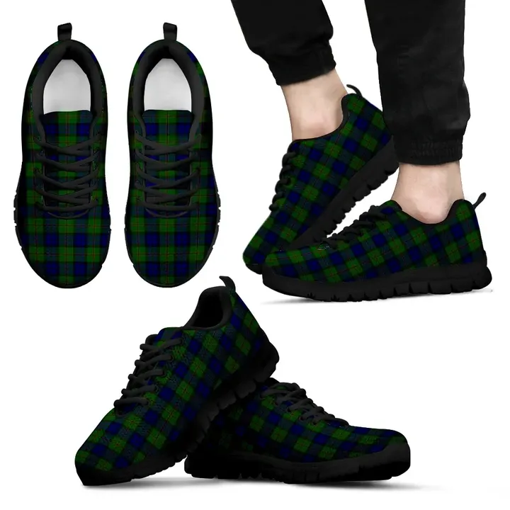 Dundas Modern, Men's Sneakers, Tartan Sneakers, Clan Badge Tartan Sneakers, Shoes, Footwears, Scotland Shoes, Scottish Shoes, Clans Shoes