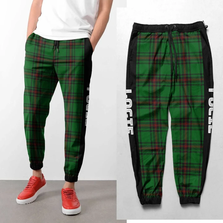 Logie - Tartan All Over Print Sweatpants - BN